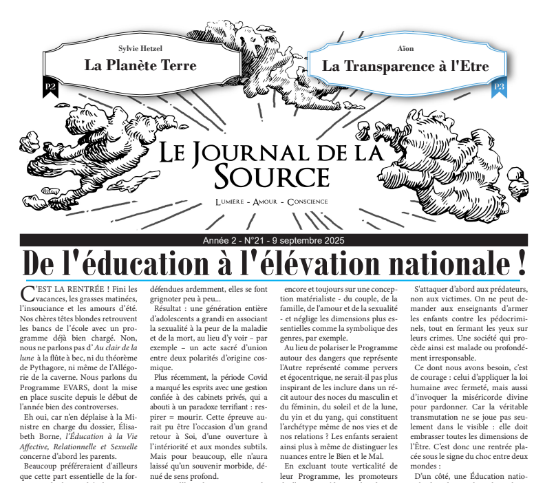 Le Journal de la Source - Editions SOIS
